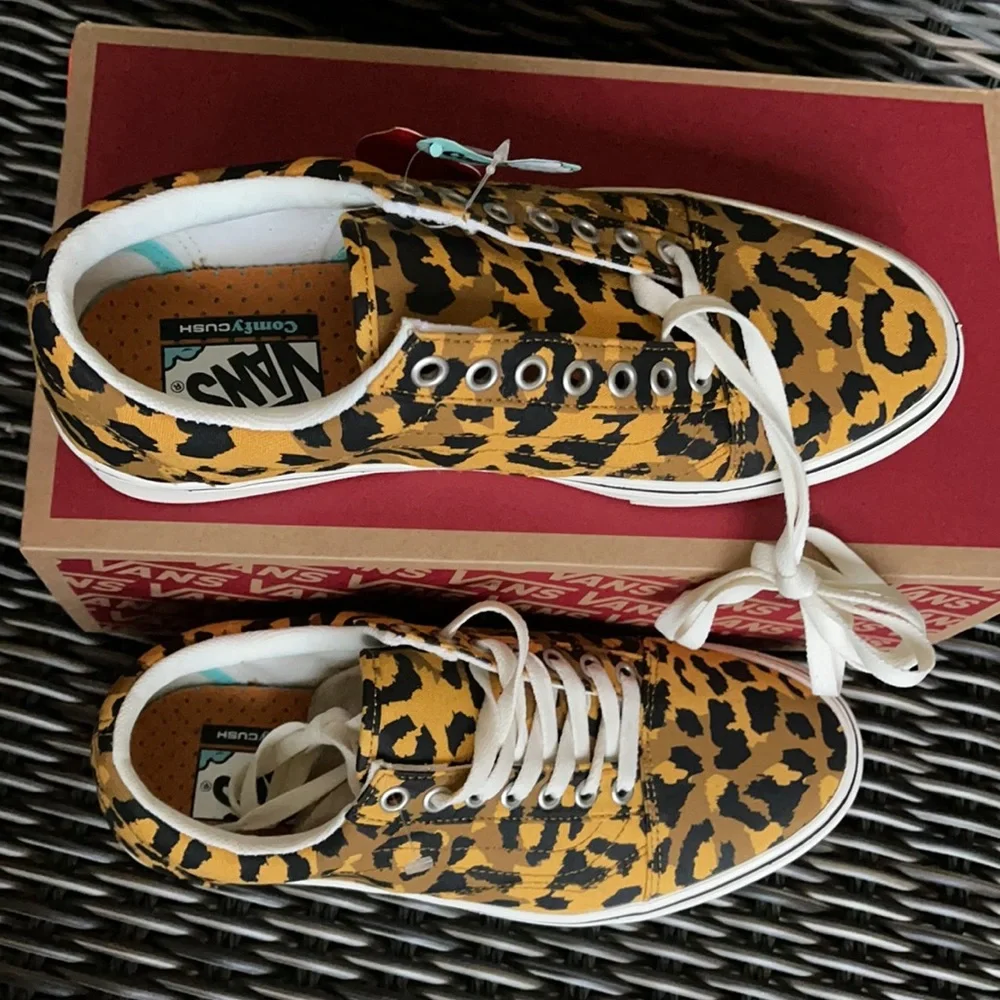 Vans Comfycush Old Sko Leopard MENS - Picture 4 of 16